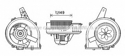 AVA QUALITY COOLING st8044 -  Электродвигатель, вентиляция салона